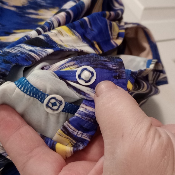 SWIMSUITS FOR ALL blue black size 2X - Picture 8 of 12